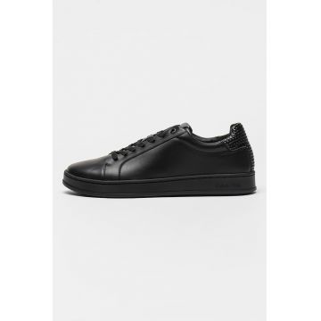 Pantofi sport din piele cu sireturi Pantofi sport din piele cu sireturi