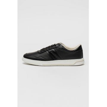 Pantofi sport din piele cu sireturi Pantofi sport din piele cu sireturi