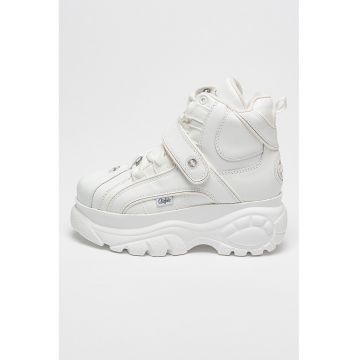 Pantofi sport high-top de piele cu aspect masiv Pantofi sport high-top de piele cu aspect masiv