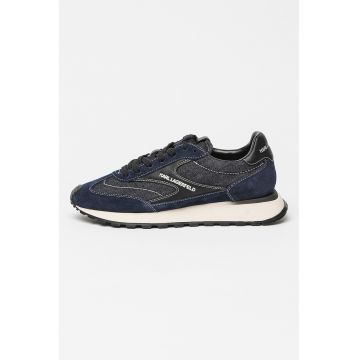 Pantofi sport wedge cu garnituri din piele intoarsa Pantofi sport wedge cu garnituri din piele intoarsa
