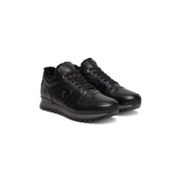 Tenisi barbatesti -  305471505 - piele naturala - negru Tenisi barbatesti -  305471505 - piele naturala - negru
