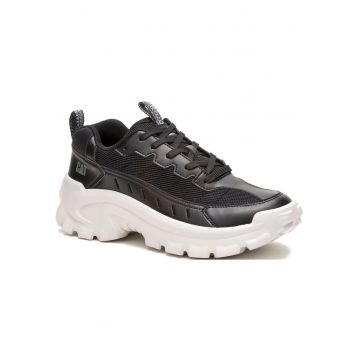 Tenisi barbati  piele naturala - negru - platforma Tenisi barbati  piele naturala - negru - platforma