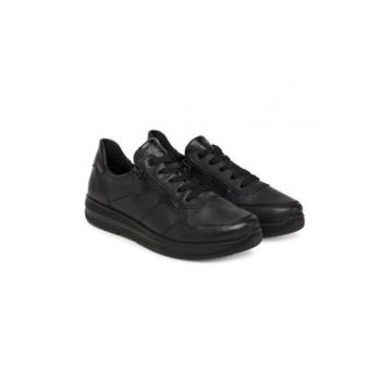 Tenisi de dama -  305490698 - piele naturala - negru Tenisi de dama -  305490698 - piele naturala - negru