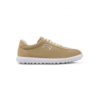 Pantofi sport cu insertii din piele intoarsa Pleotas - Bej