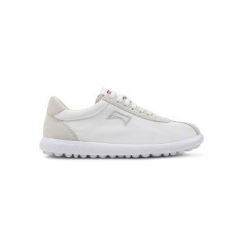 Pantofi sport cu insertii din piele intoarsa Pleotas - Gri deschis