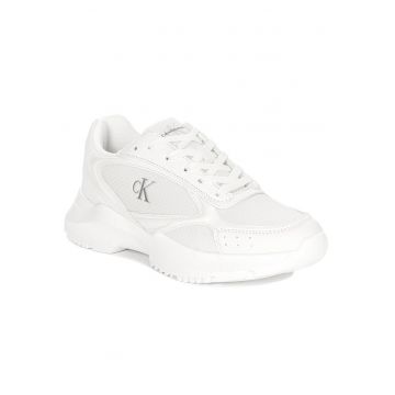 Pantofi sport dama  cu platforma - sintetic - alb Pantofi sport dama  cu platforma - sintetic - alb