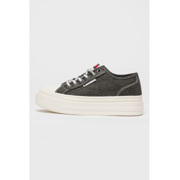 Pantofi sport din material textil cu platforma Pantofi sport din material textil cu platforma