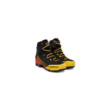 Pantofi trekking pentru barbati -  305159328 - textil - negru/galben Pantofi trekking pentru barbati -  305159328 - textil - negru/galben