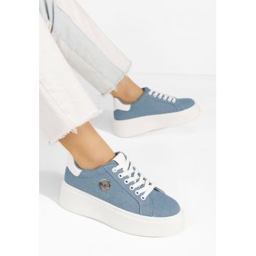 Sneakers cu platformă Terica albastri