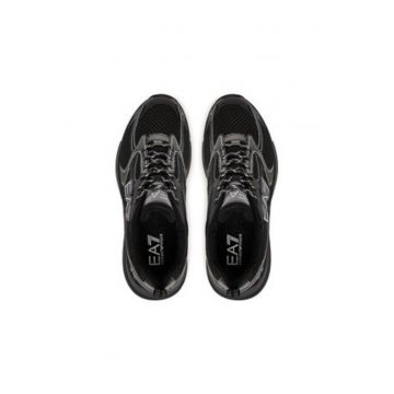 Tenisi barbatesti - Emporio Armani  piele ecologica - negru Tenisi barbatesti - Emporio Armani  piele ecologica - negru