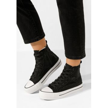 Tenisi High-Top Revieta negri
