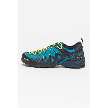 Pantofi cu model colorblock - pentru drumetii Wildfire Edge - Negru/Albastru petrol