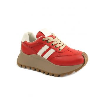 Pantofi dama sport 25110 - Rosu