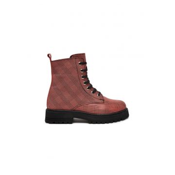 Pantofi sport dama -  73456 - Piele naturala - Rosu