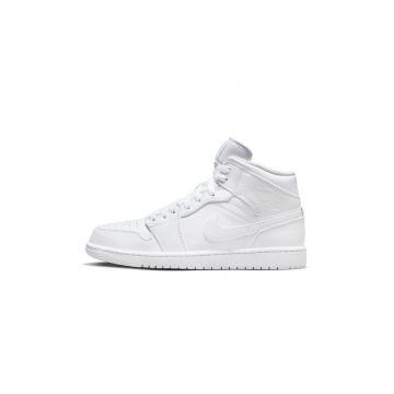Pantofi sport  Air Jordan 1 Mid - alb - 45.5 EU - unisex - design clasic - amortizare Air