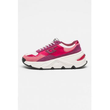 Pantofi sport cu garnituri din piele intoarsa si model colorblock Savannah