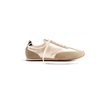 Pantofi sport de piele cu garnituri de piele intoarsa Palisade - Auriu