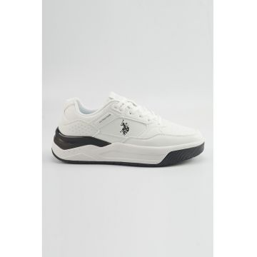 Pantofi sport din piele ecologica cu sireturi