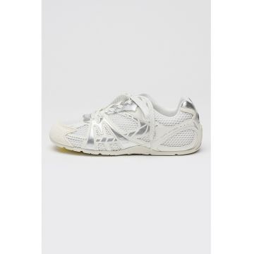 Pantofi sport din plasa cu garnituri din piele intoarsa The 72 Spring