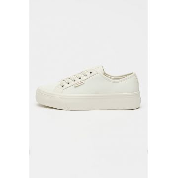 Pantofi sport flatform de piele