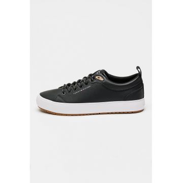 Pantofi sport low-cut cu garnituri de piele