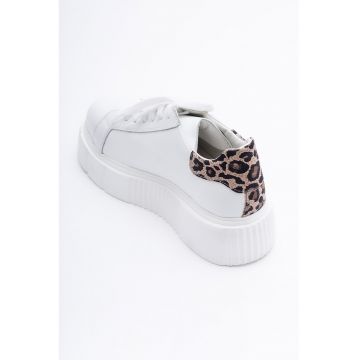 Pantofi sport wedge de piele