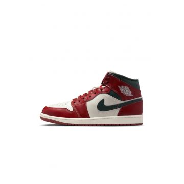 Pantofi sport  Air Jordan 1 Mid - alb - piela naturala - marime