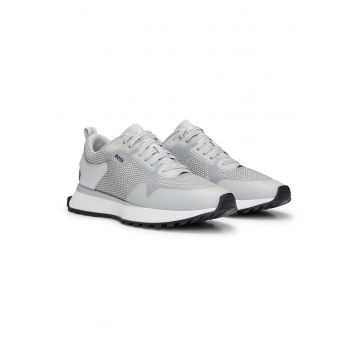 Pantofi sport cu insertii de plasa Jonah - Alb