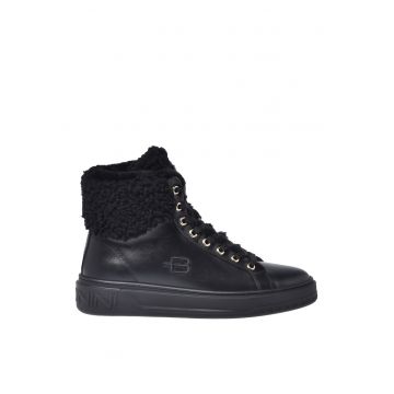 Pantofi sport din piele cu logo