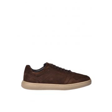 Pantofi sport low-cut din piele intoarsa