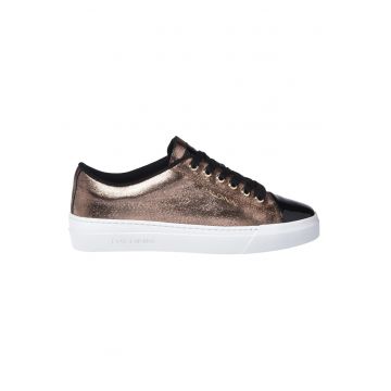 Pantofi sport low-cut din piele - Negru