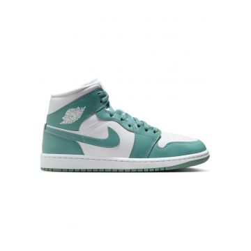 Pantofi sport  Air Jordan 1 Mid 52371 - Alb/Turcoaz
