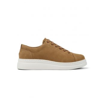 Pantofi sport de piele nabuc Runner Up 1355 - Caramel