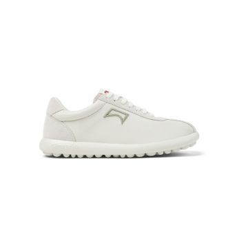 Pantofi sport din piele cu garnituri din piele intoarsa Pelotas XLF - Alb fildes