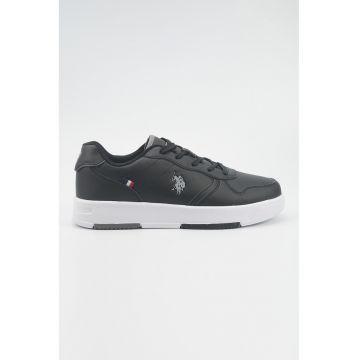 Pantofi sport din piele ecologica cu model monograma