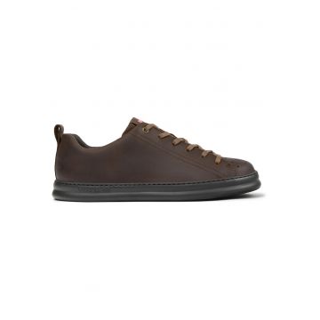 Pantofi sport din piele Runner Four - Maro inchis