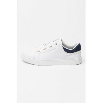 Pantofi sport flatform din piele