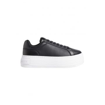 Pantofi sport low-cut din piele cu platforma