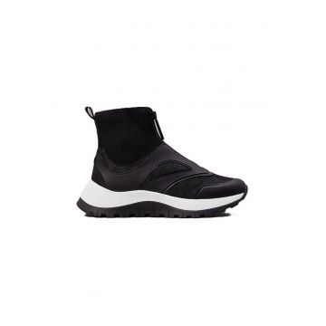 Pantofi sport  pentru Femei - runner sock boot w/zip mix m - HW0HW02229-BEH - 40 EU - Negru