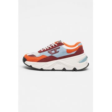 Pantofi sport wedge cu insertii din piele intoarsa Savannah