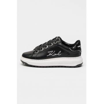 Pantofi sport wedge de piele