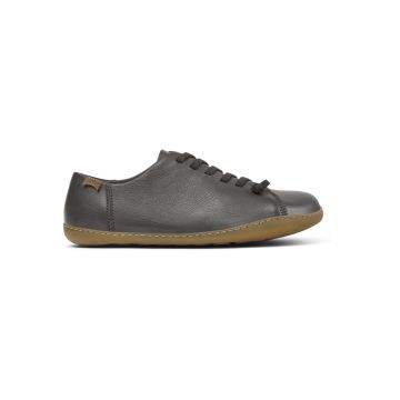 Pantofi din piele Peu Cami - Gri antracit/Galben inchis
