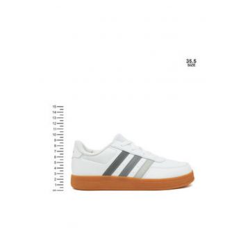 Pantofi sport din piele ecologica cu sireturi