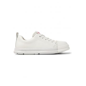 Pantofi sport low-cut de piele Junction Runner - Alb fildes