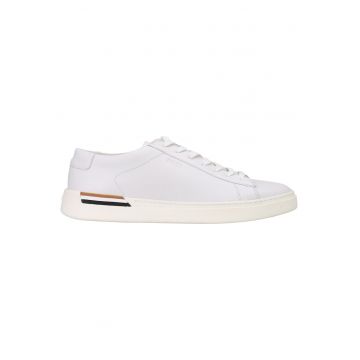 Pantofi sport uni de piele - Alb