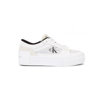 Pantofi Sport  Bold vulc FLATF laceUP leather Mix-YW0YW01174-YBR