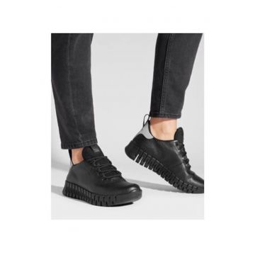 Pantofi sport dama  303175184 - Piele naturala - Negru - Negru