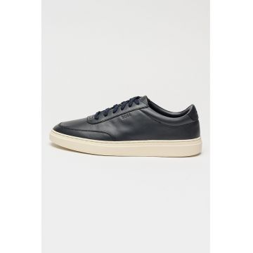 Pantofi sport Kieran de piele cu logo