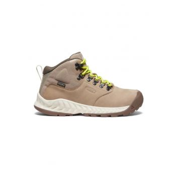 Pantofi trekking din piele cu sireturi -