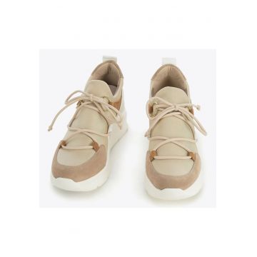 Tenisi dama -  bej - material sintetic - insertie stralucitoare